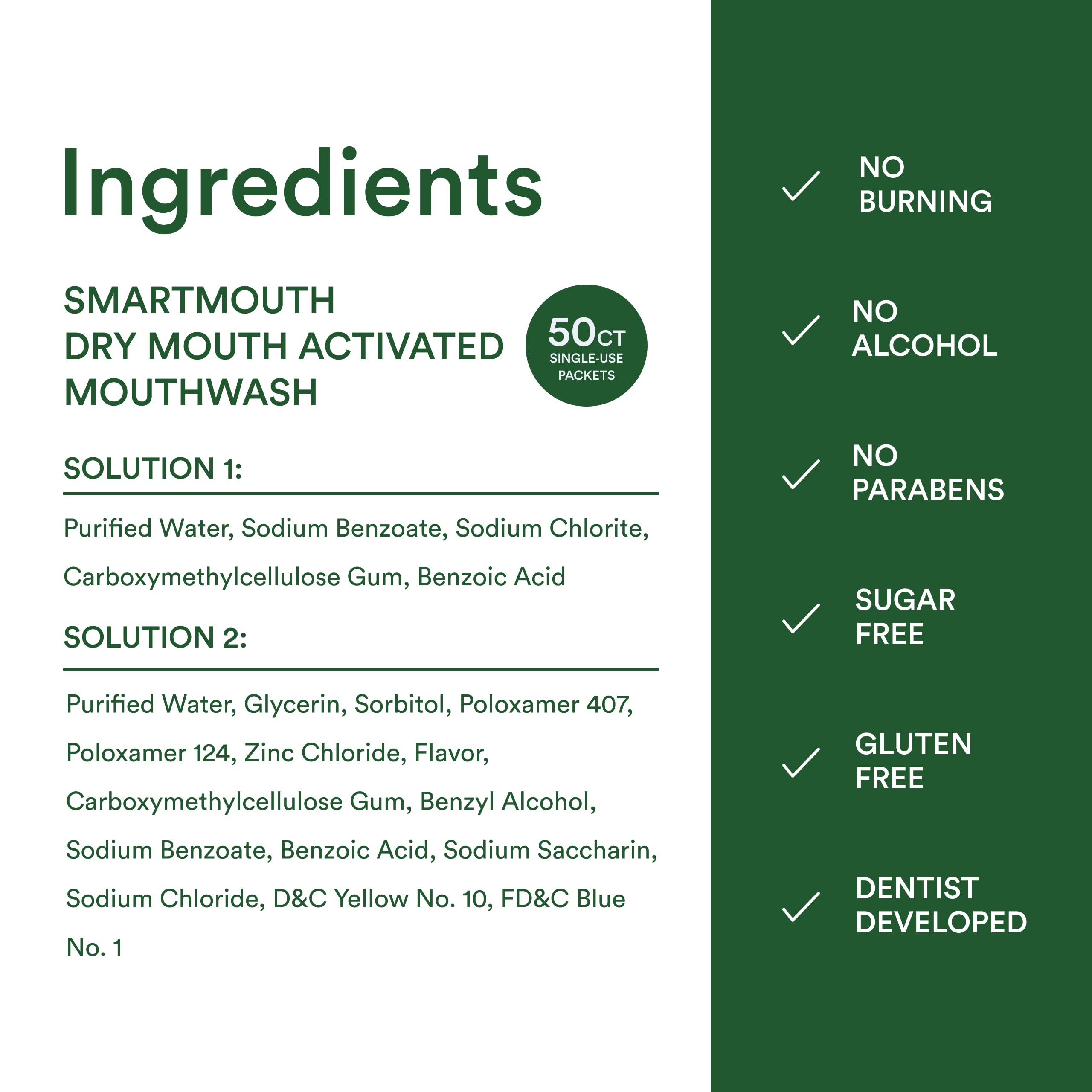 Germ elimination and fresh breath benefits