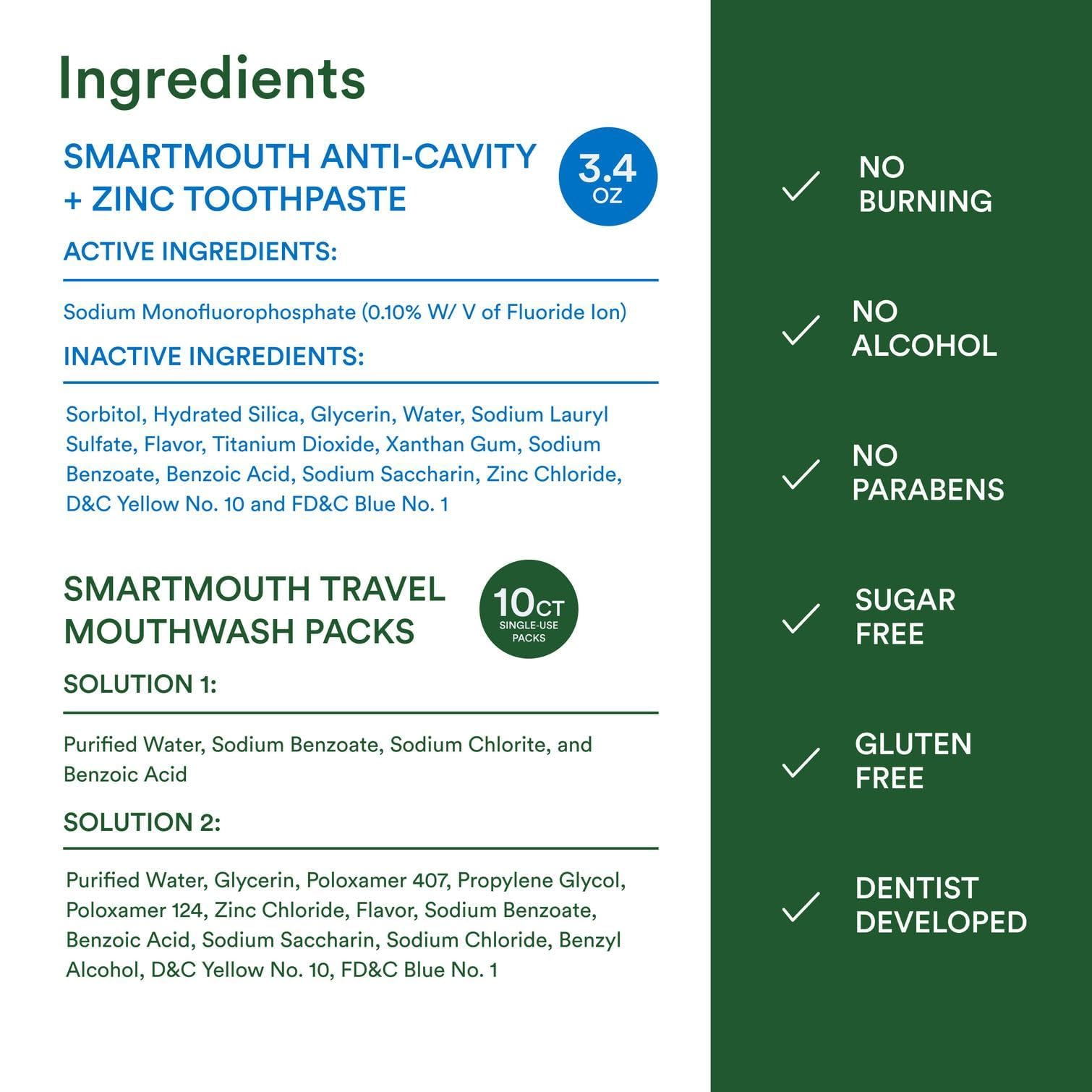 Close-up of SmartMouth rinse texture