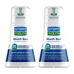 Hero image: SmartMouth Mouth Sore Zinc Activated Oral Rinse 10.82oz 2-pack
