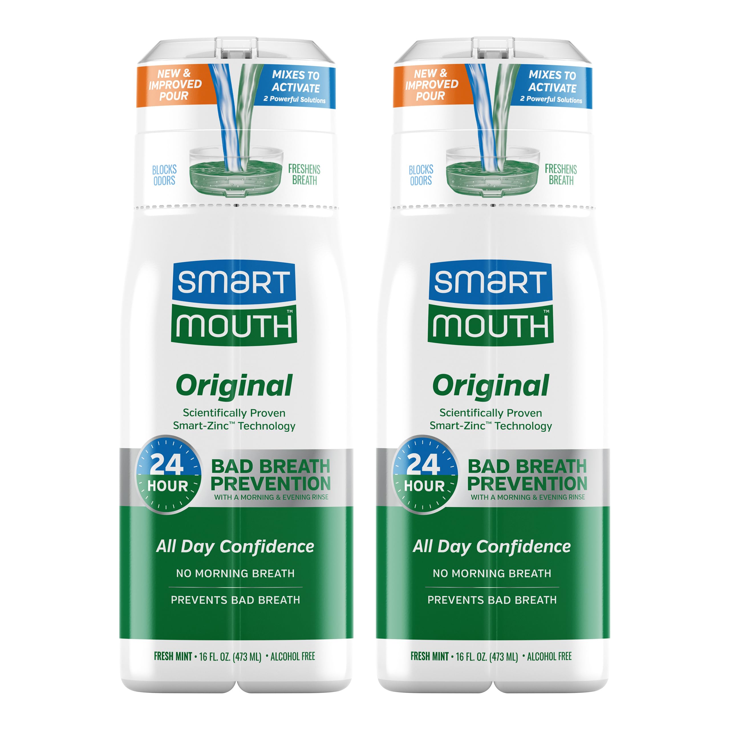 SmartMouth Original Activated Mouthwash bottle with label