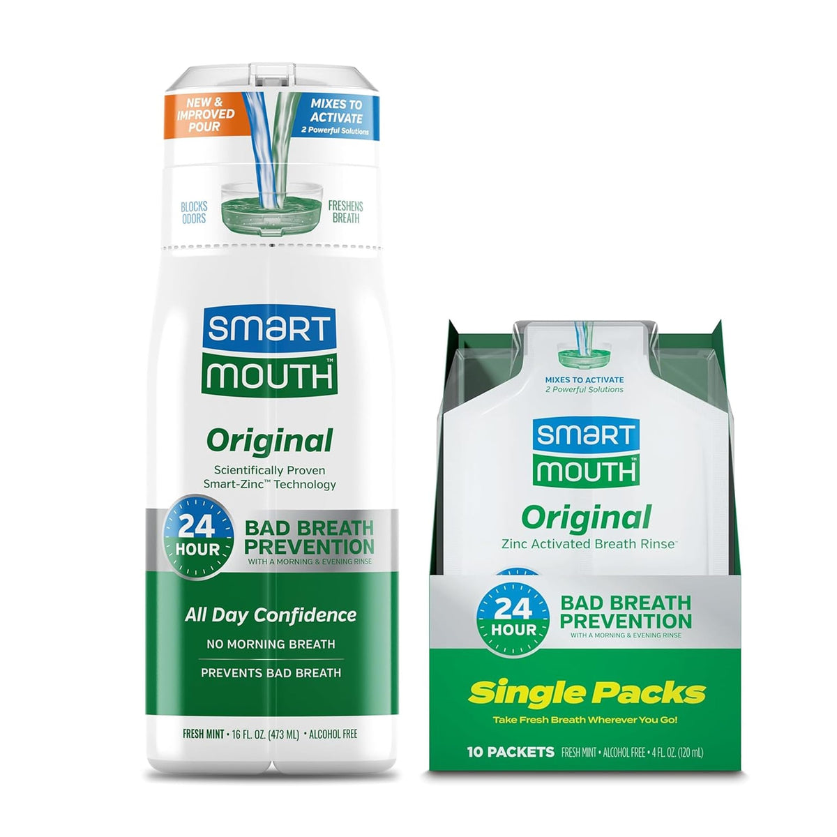 SmartMouth Original Activated Mouthwash bottle and label