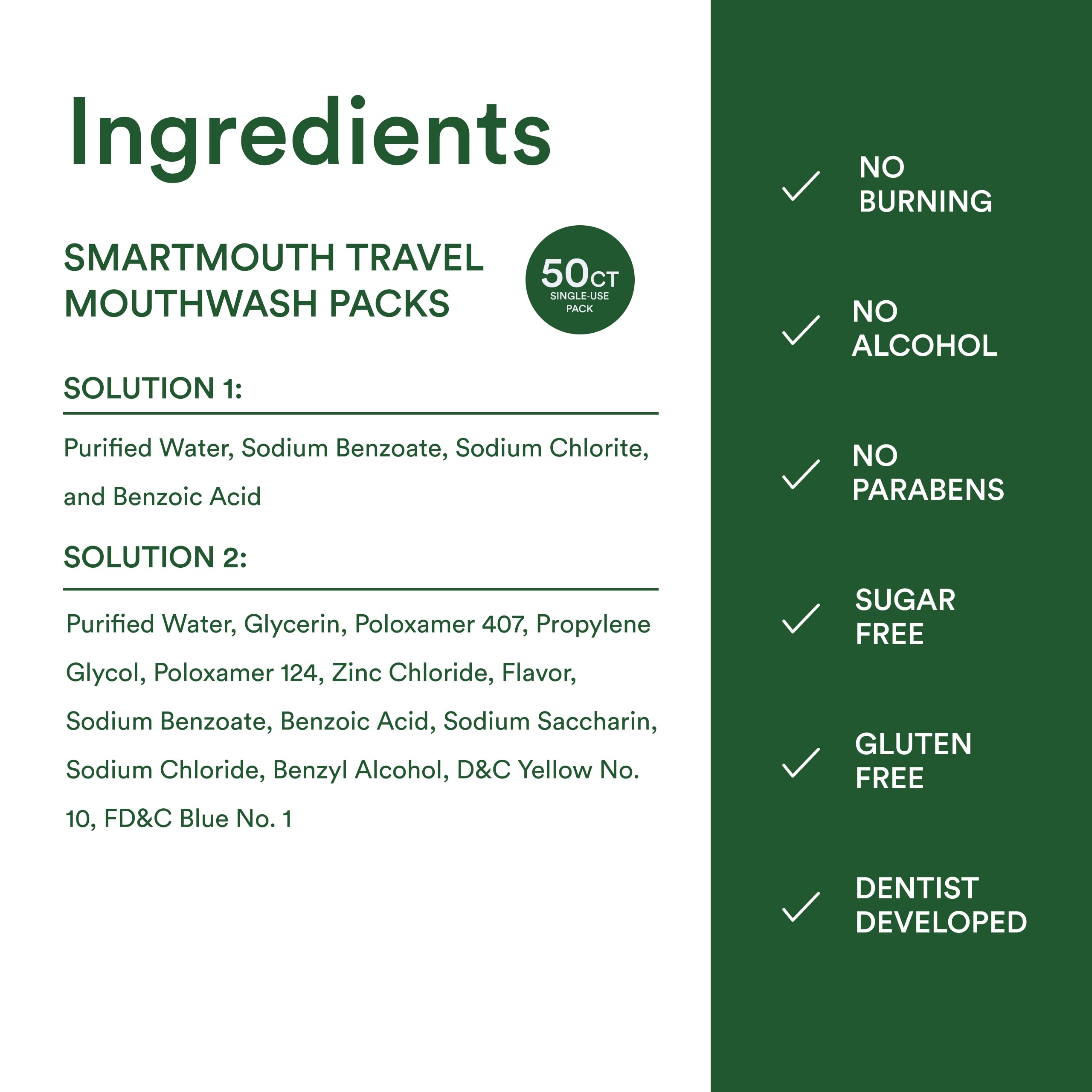 Lifestyle scene with travel setup and SmartMouth mouthwash
