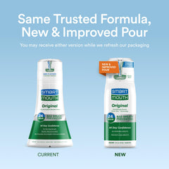 Mint flavor label on SmartMouth Original Mouthwash