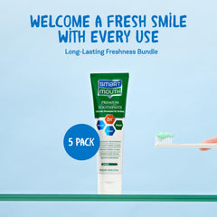 6 oz toothpaste tube on a bathroom counter