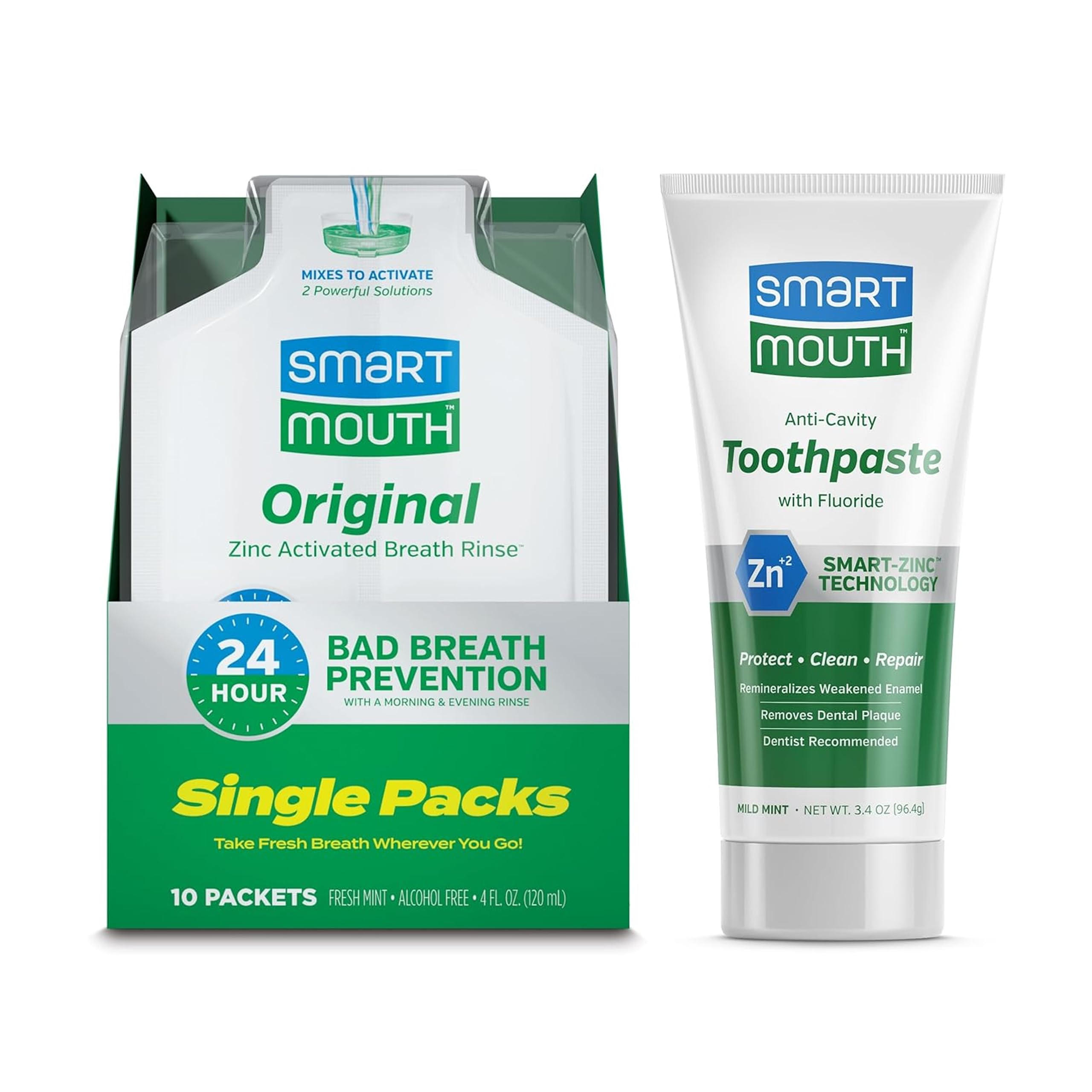 SmartMouth TSA-approved travel toothpaste 3.4 oz