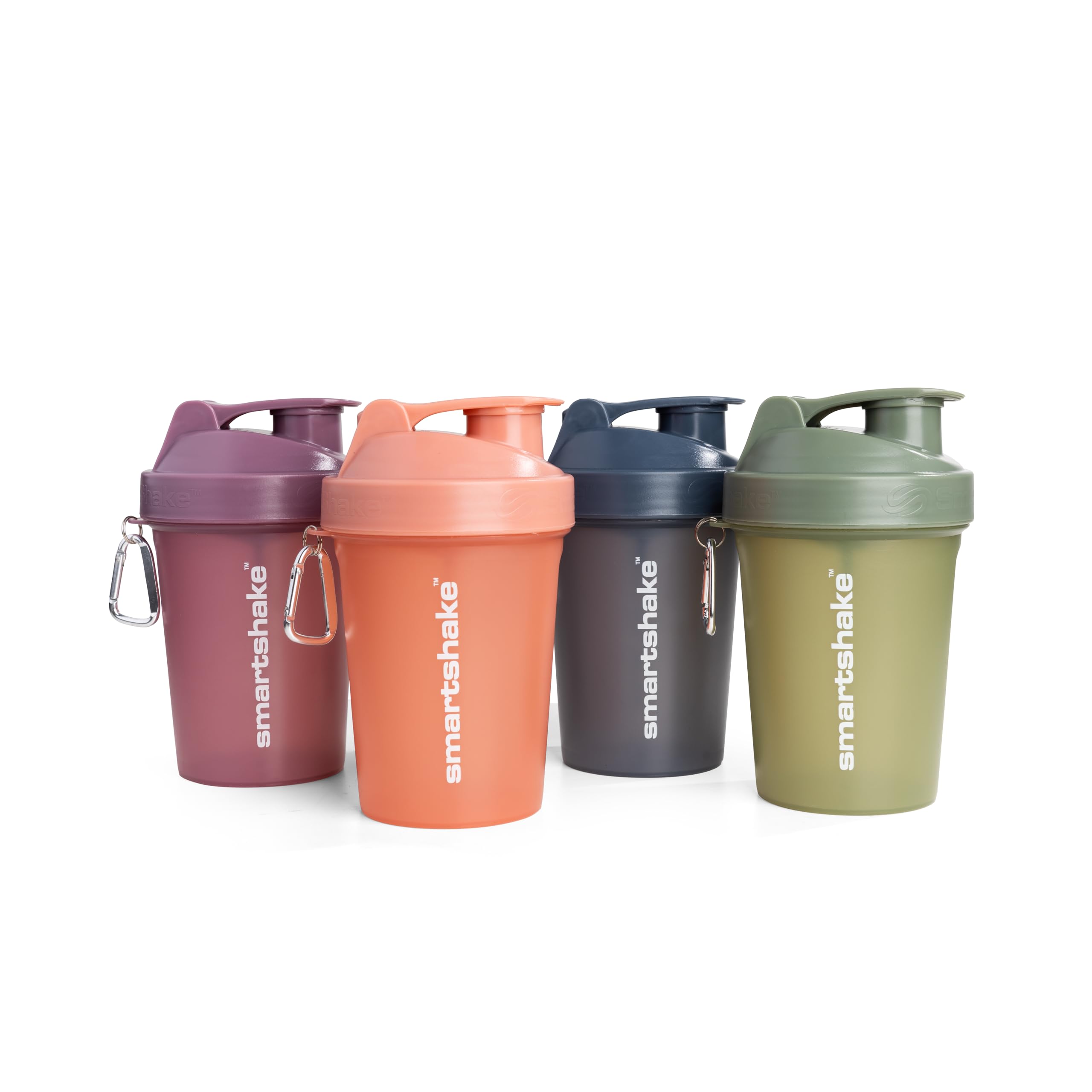 Smartshake 4-pack bottle in multicolor for easy protein prep on the go