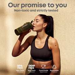 Smartshake O2GO ONE mixer net snaps in place for smooth shakes.