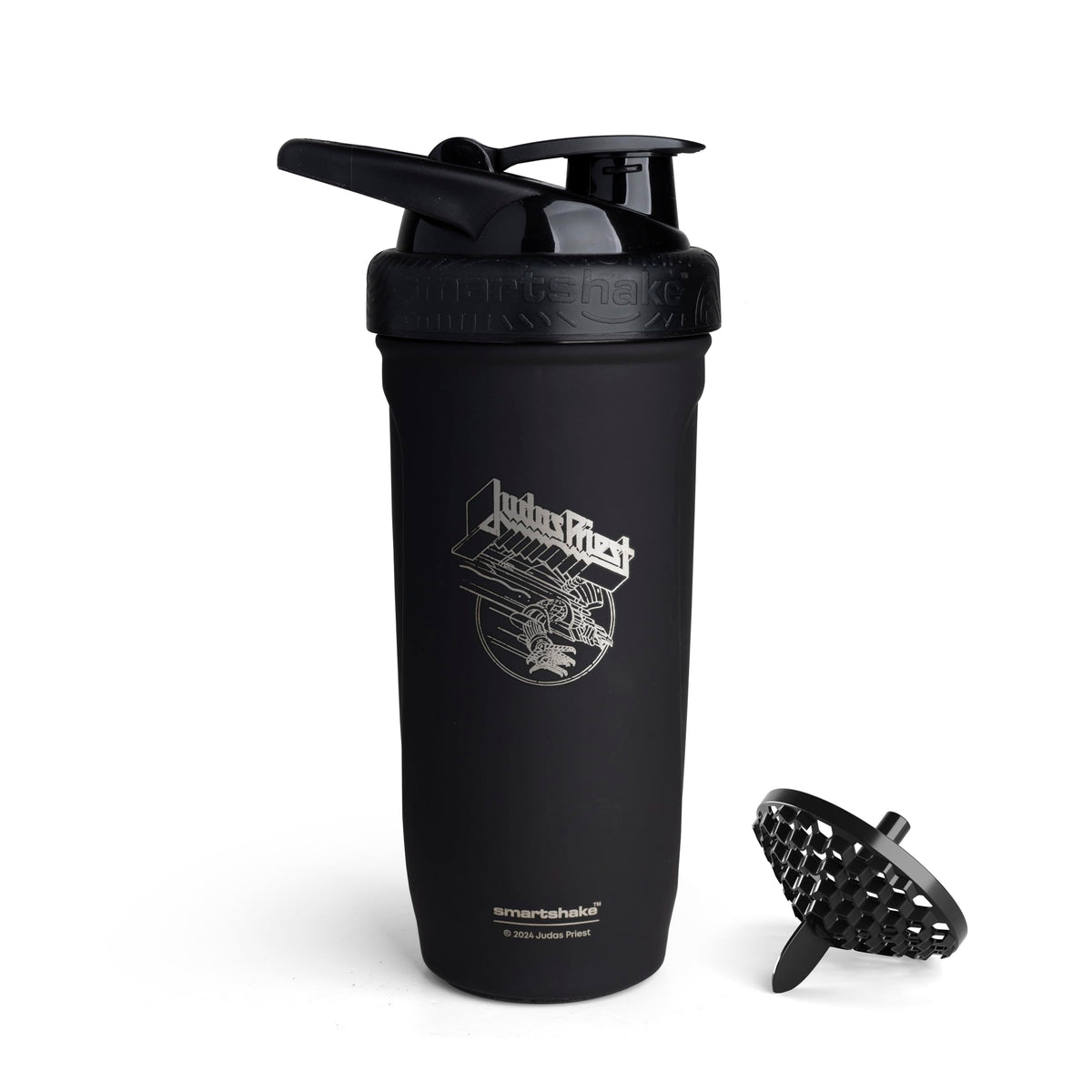 Smartshake Rockband Reforce 900ml bottle with leakproof lid for on-the-go shakes.