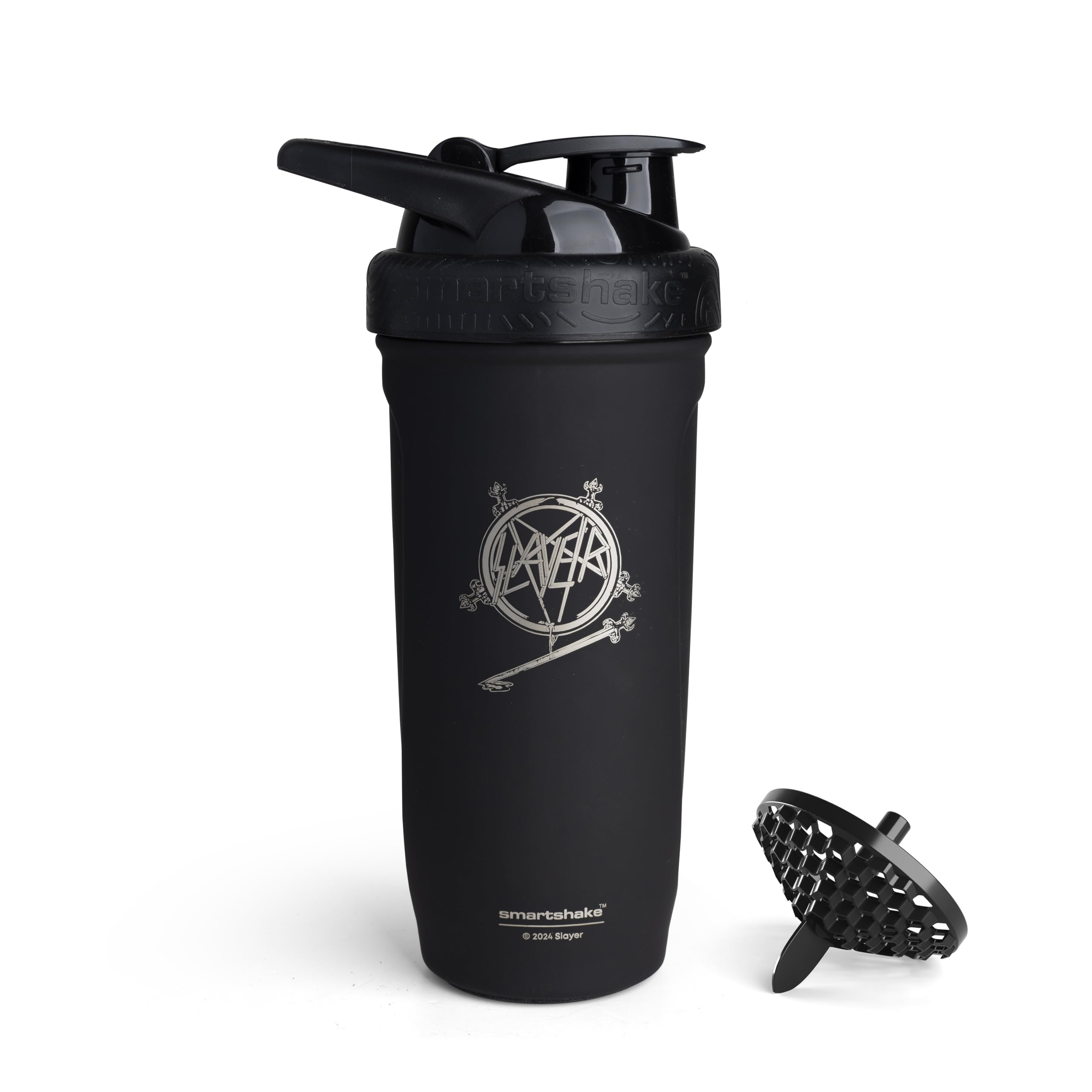 Smartshake Rockband Reforce 900ml bottle with durable steel for rugged workouts and reliable hydration