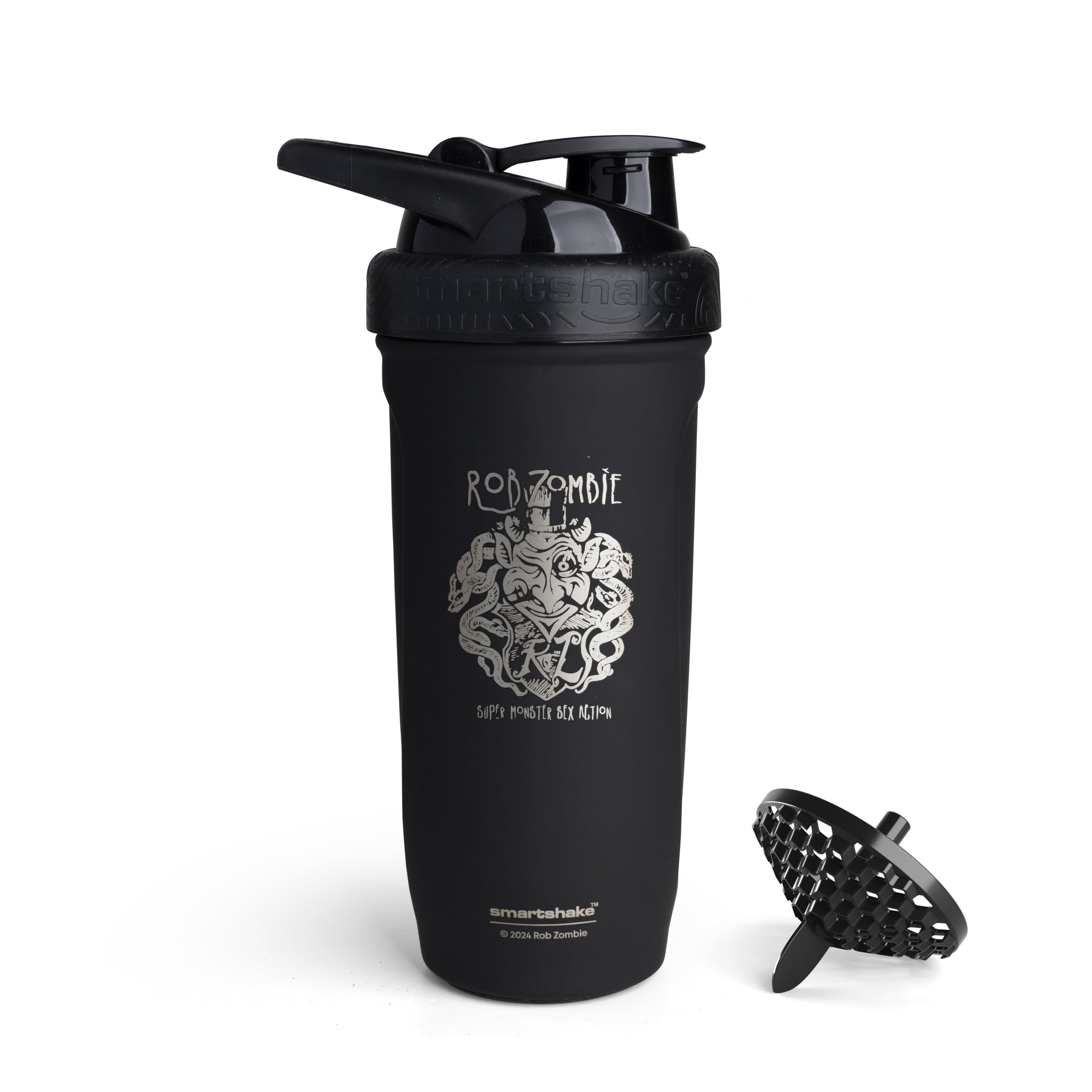 Smartshake Rockband Reforce front view with 900 ml capacity for workout fuel