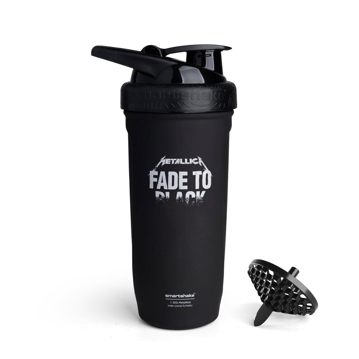 Smartshake Rockband Reforce bottle exterior showing durable stainless steel and matte grip for gym use
