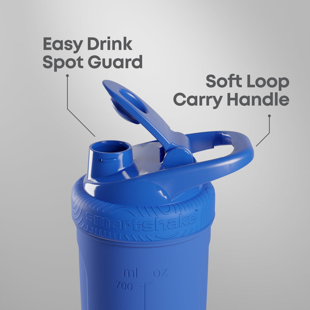 Screw-on lid keeps liquids secure during transport