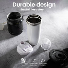 Smartshake Rockband Reforce bottle wide opening enables easy filling and cleaning.