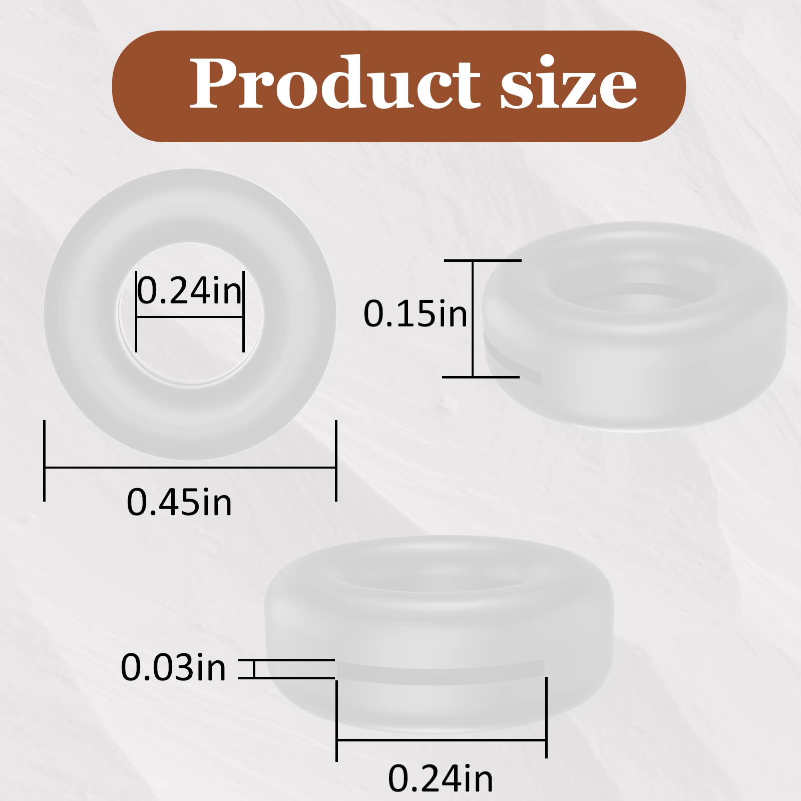 Close-up of black silicone eyeglass ear grip