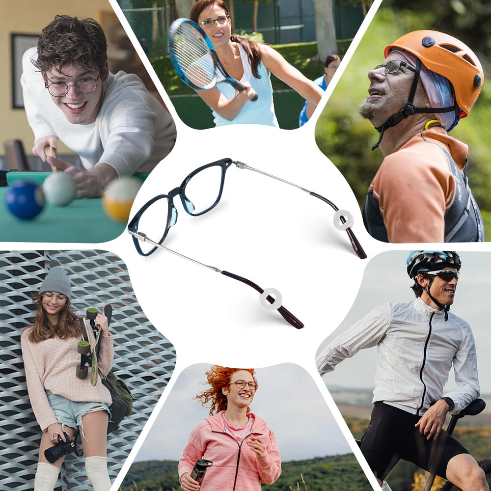 Kid and adult wearing SmartTop ear grips during sports