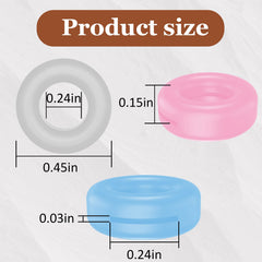 Blue silicone eyeglass ear grips sleeve tips