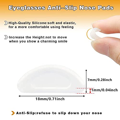 Self-adhesive nose pads close-up
