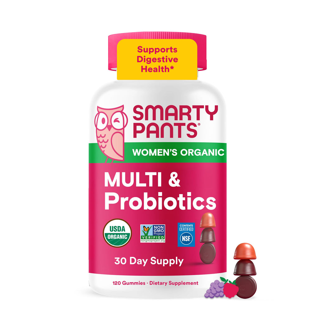 SmartyPants jar front view showing label and count, conveys trusted brand quality