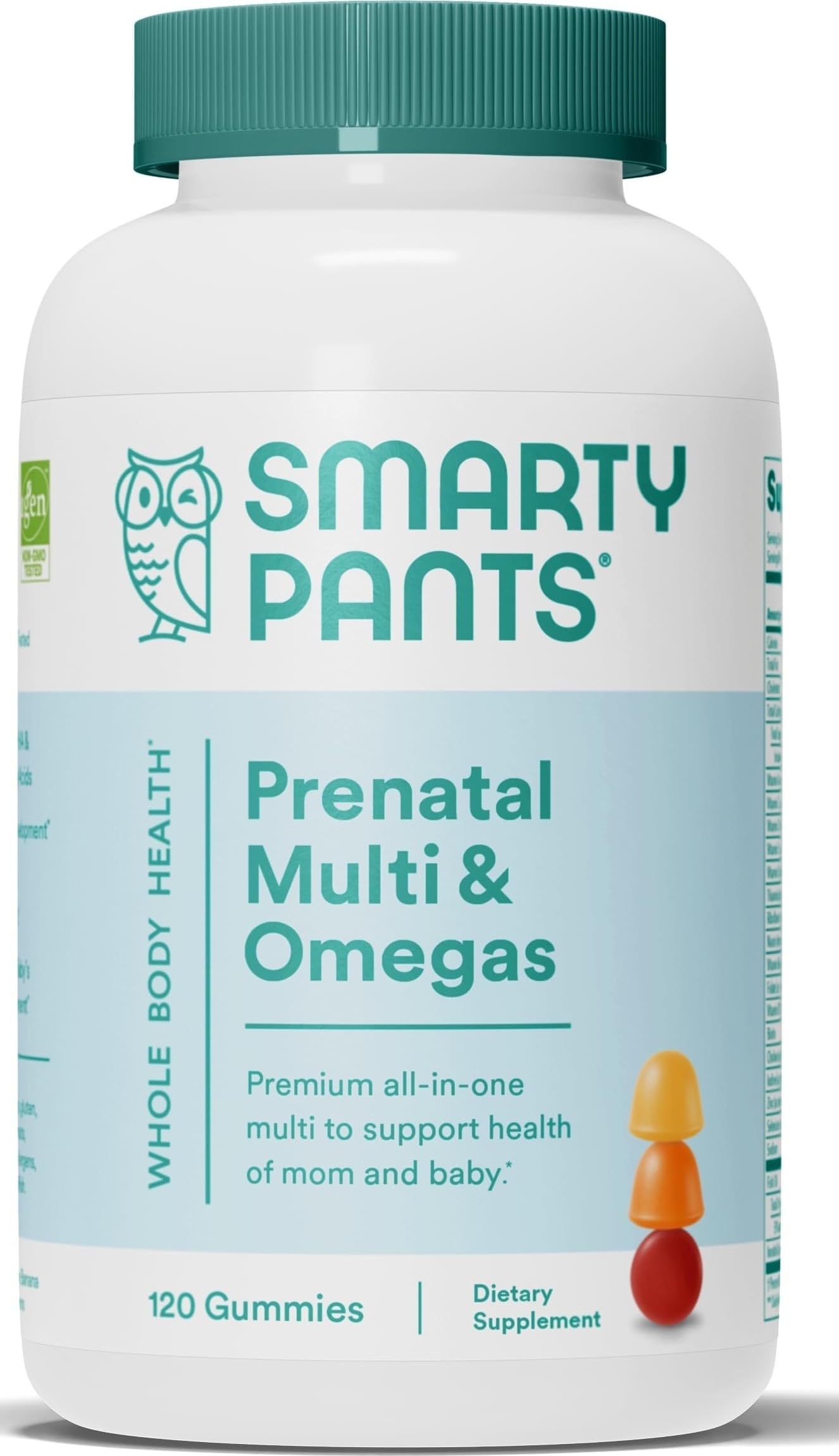 SmartyPants front packaging showing product and benefits