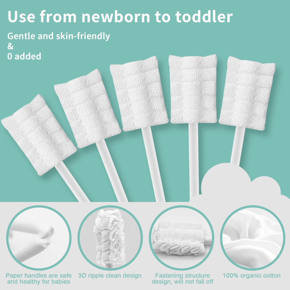 Small-head baby tongue cleaner for infants