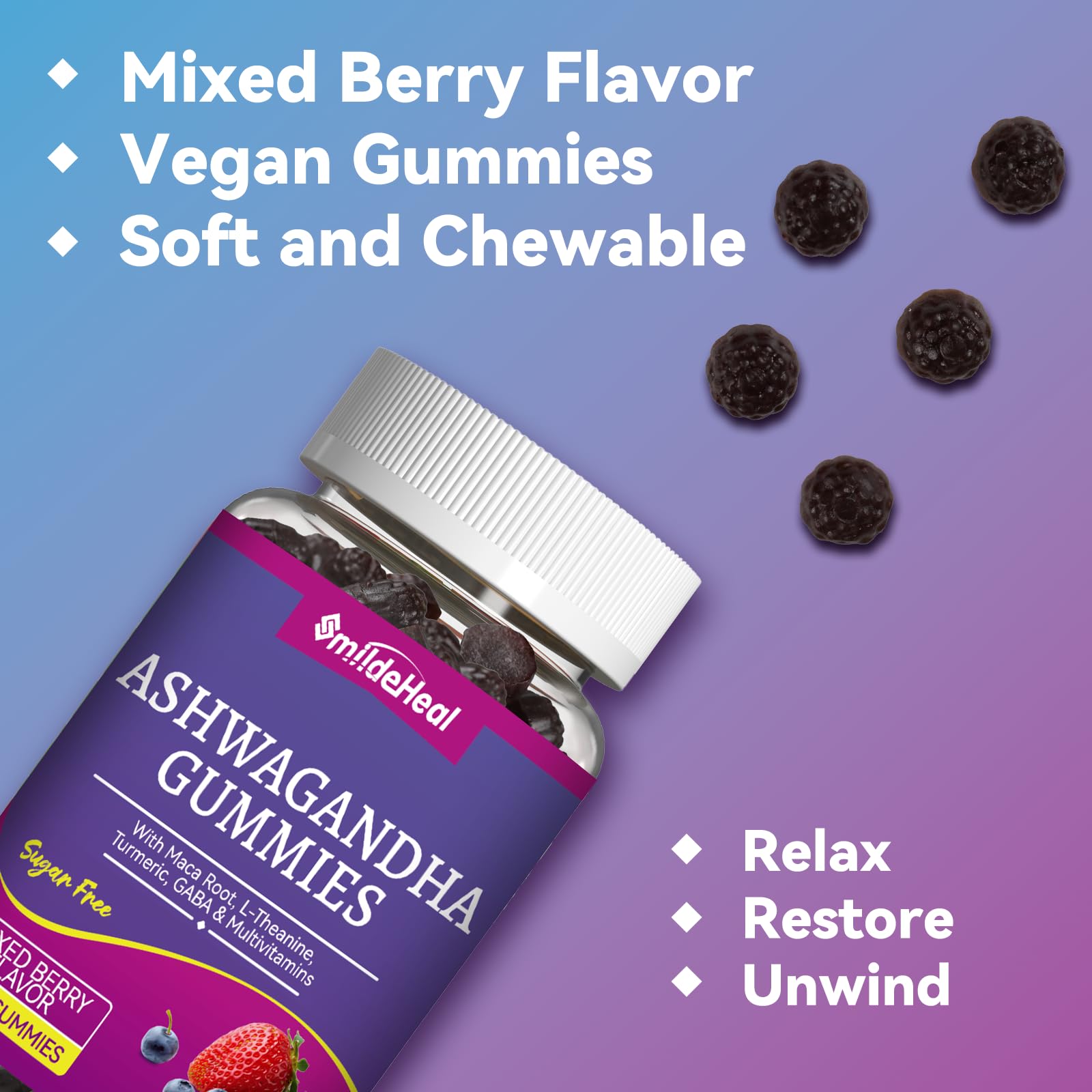 Icons for vitamins B12, D and C on product label