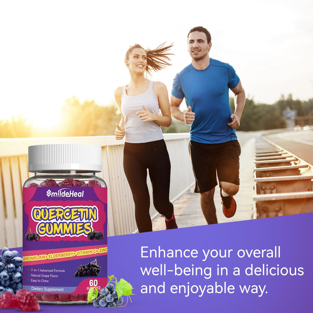 Vegan, gelatin-free, gluten-free quercetin gummies