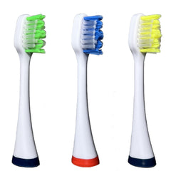 Three soft-bristle replacement heads for Smile Bright Platinum Sonic Toothbrush