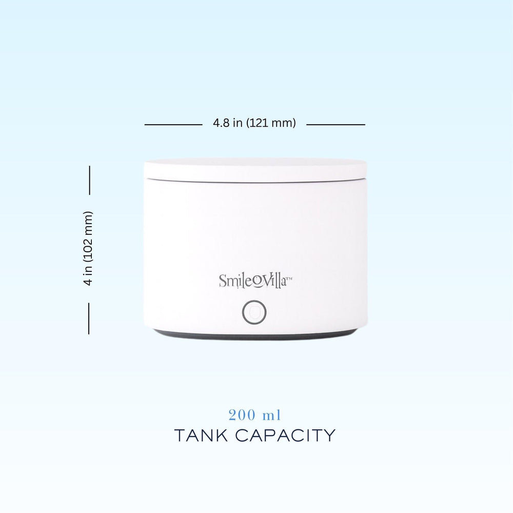 Night guard being cleaned with Smile-O-Villa ultrasonic cleaner