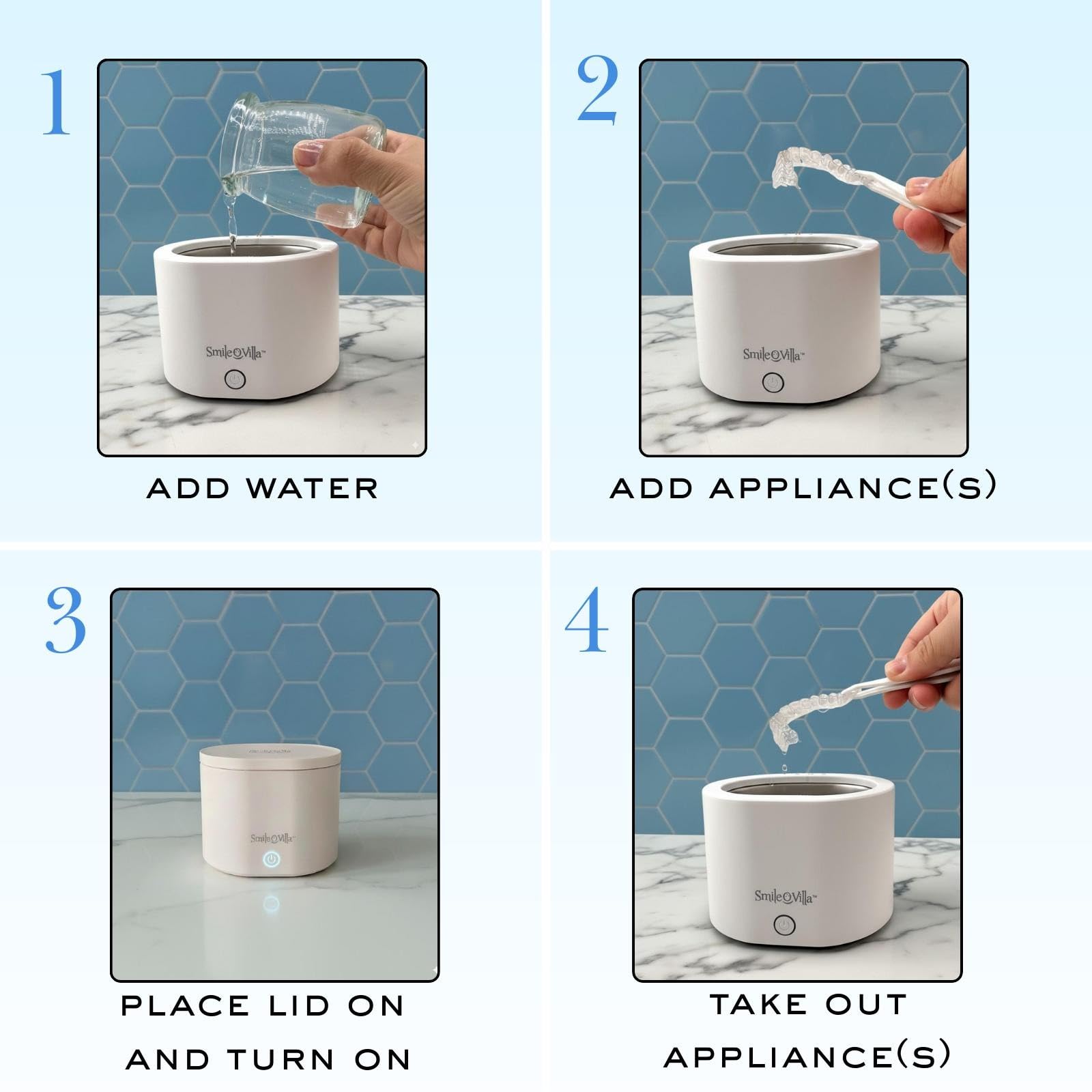 Compact travel-friendly ultrasonic cleaner