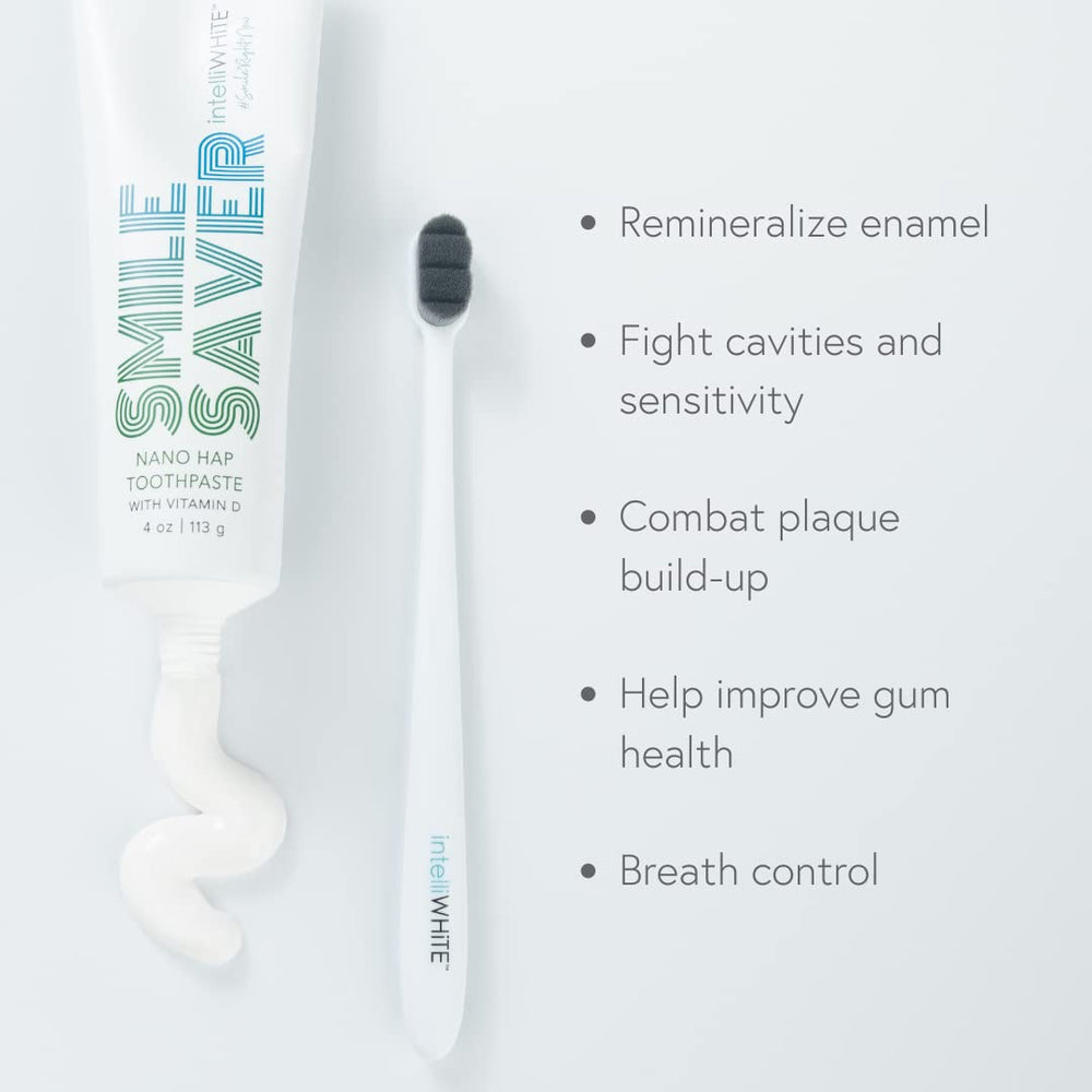 Close-up of toothpaste with micro-hydroxyapatite (HAP)