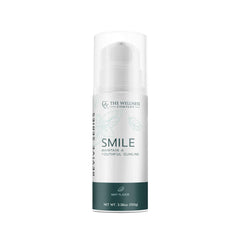 Smile Toothpaste bottle and label featuring peptide formulation