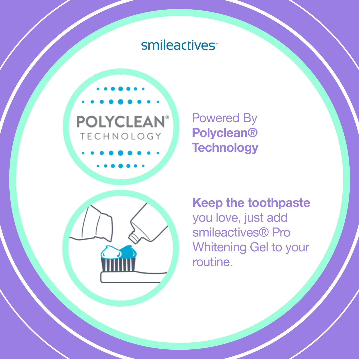 PolyClean technology foam illustration