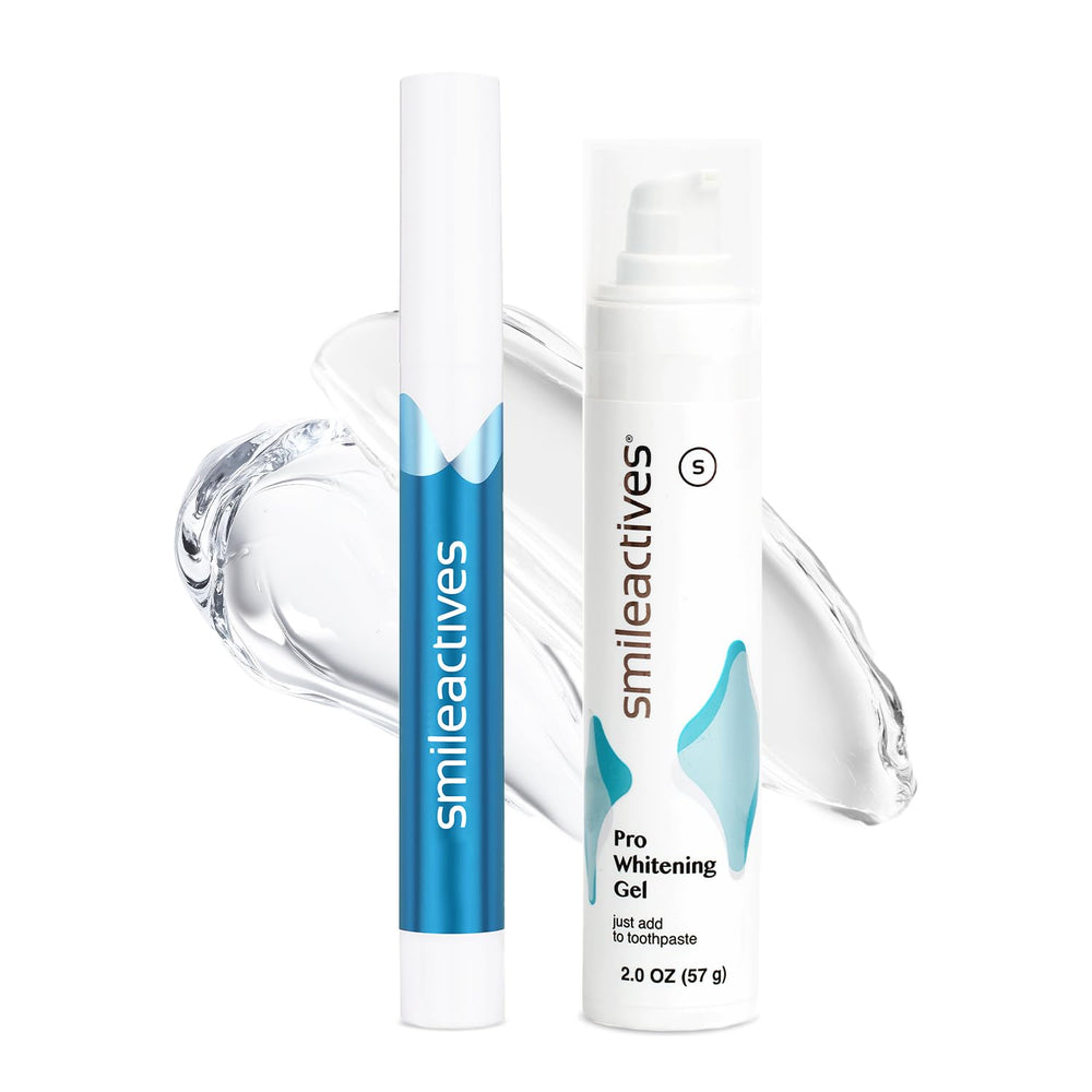 Smileactives teeth whitening kit with gel and pen
