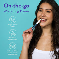 Close-up of precision brush tip on Smileactives pen