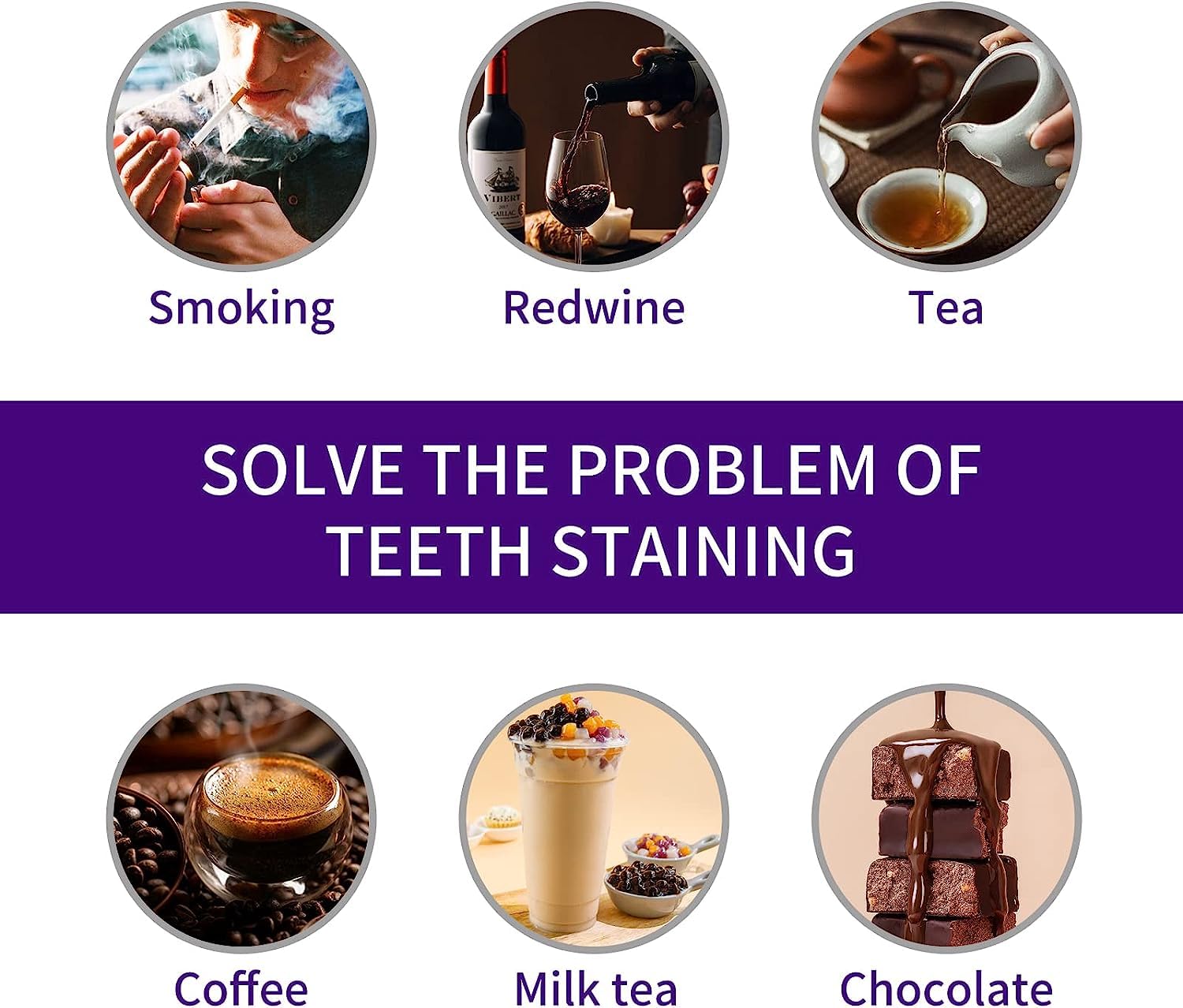 Stain removal and teeth whitening concept