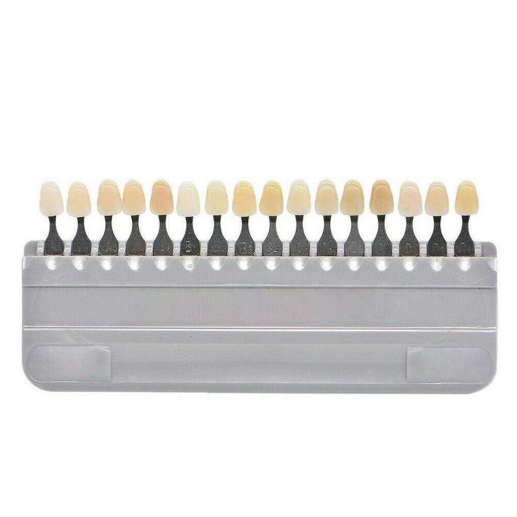 Smiledt 3D Teeth Whitening Shade Guide Porcelain – 16 color swatches A1 to D4
