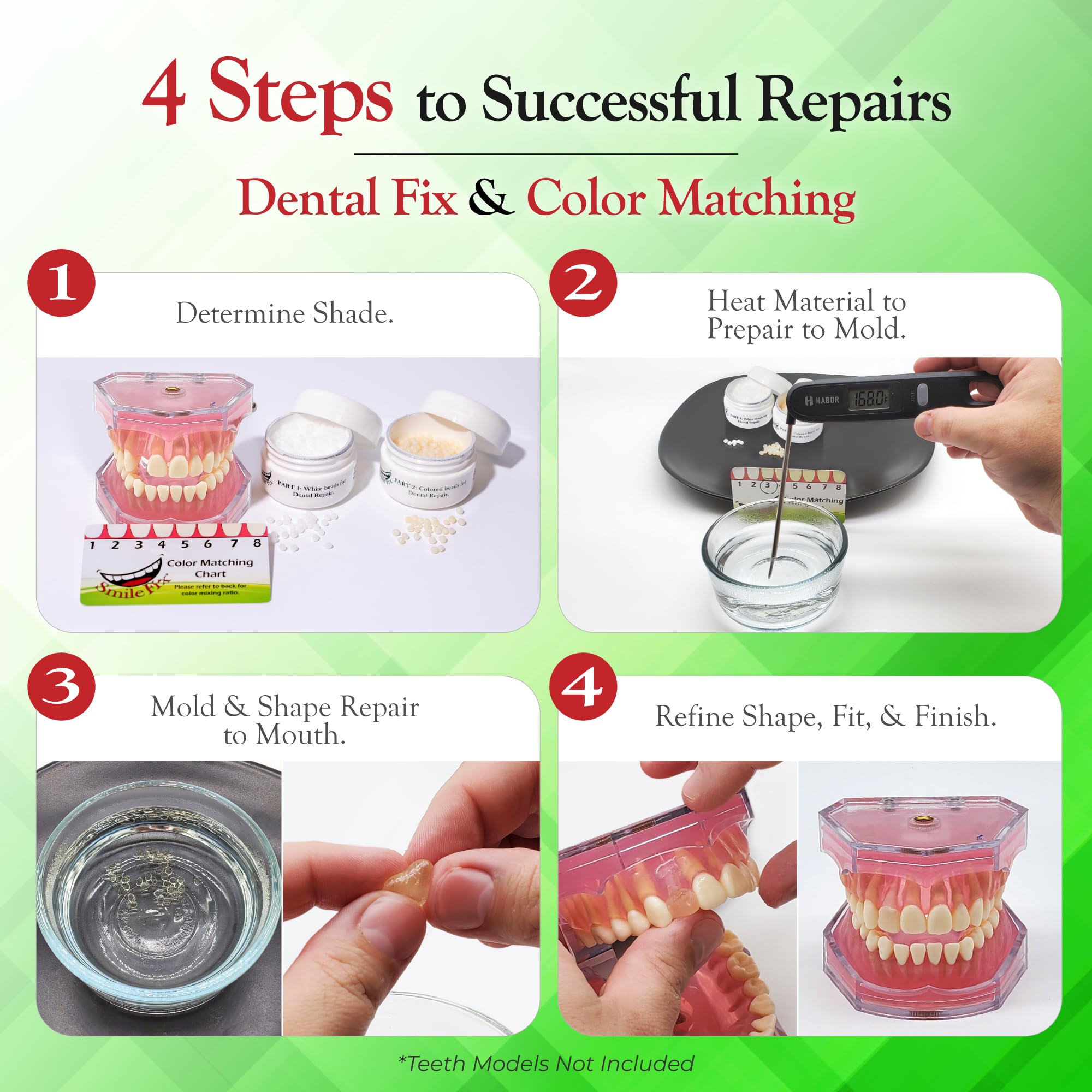 SmileFix kit repairing a broken tooth