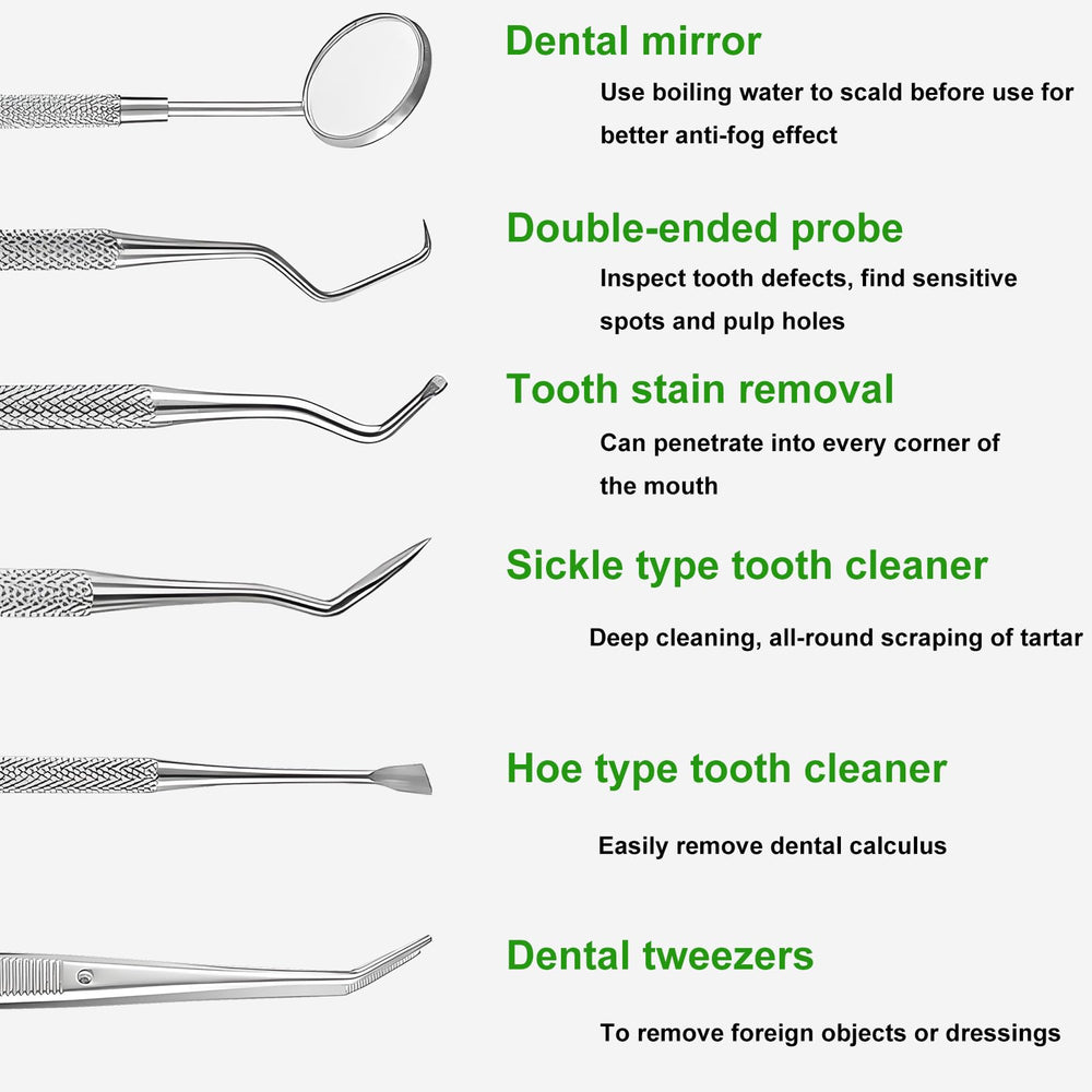 Sickle-shaped teeth cleaner tool