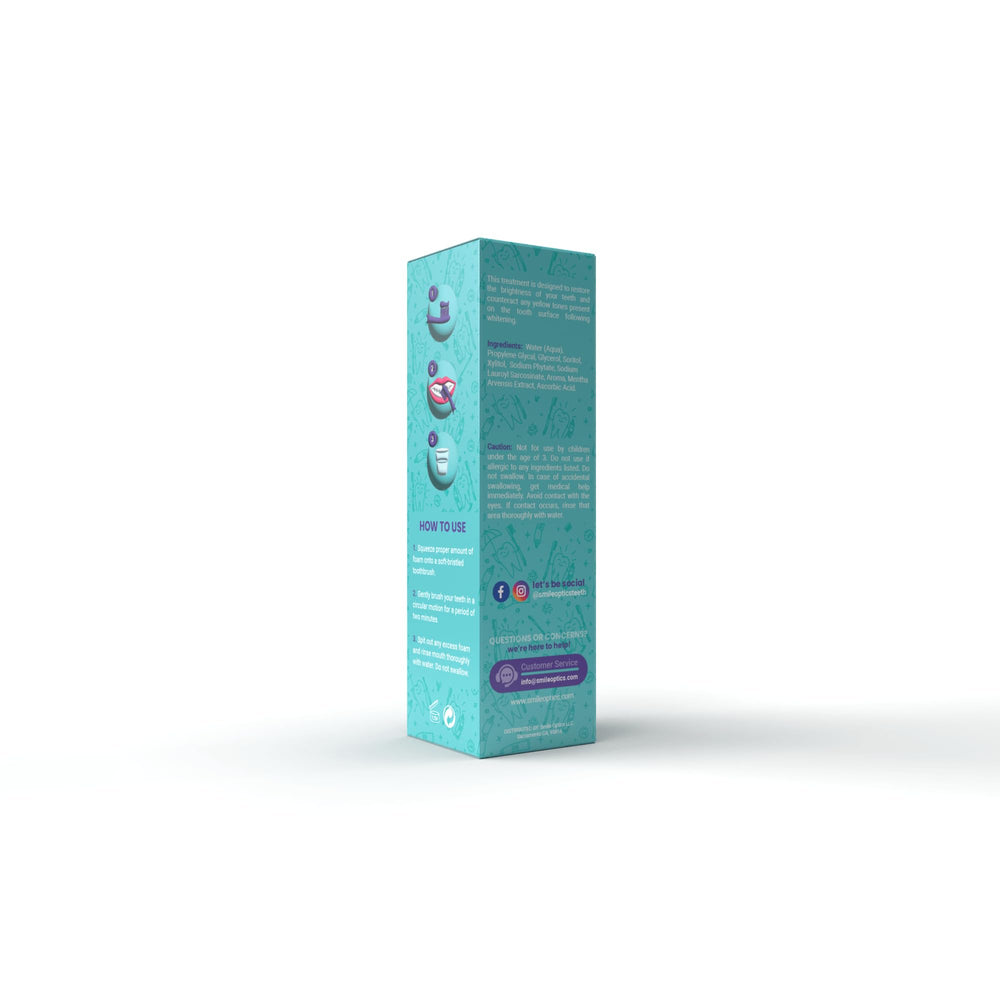 Natural ingredients and fluoride-free labeling on packaging