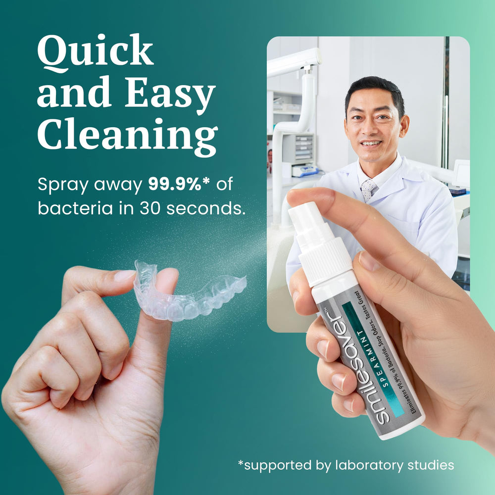 Product packaging highlighting clean label and minty formula