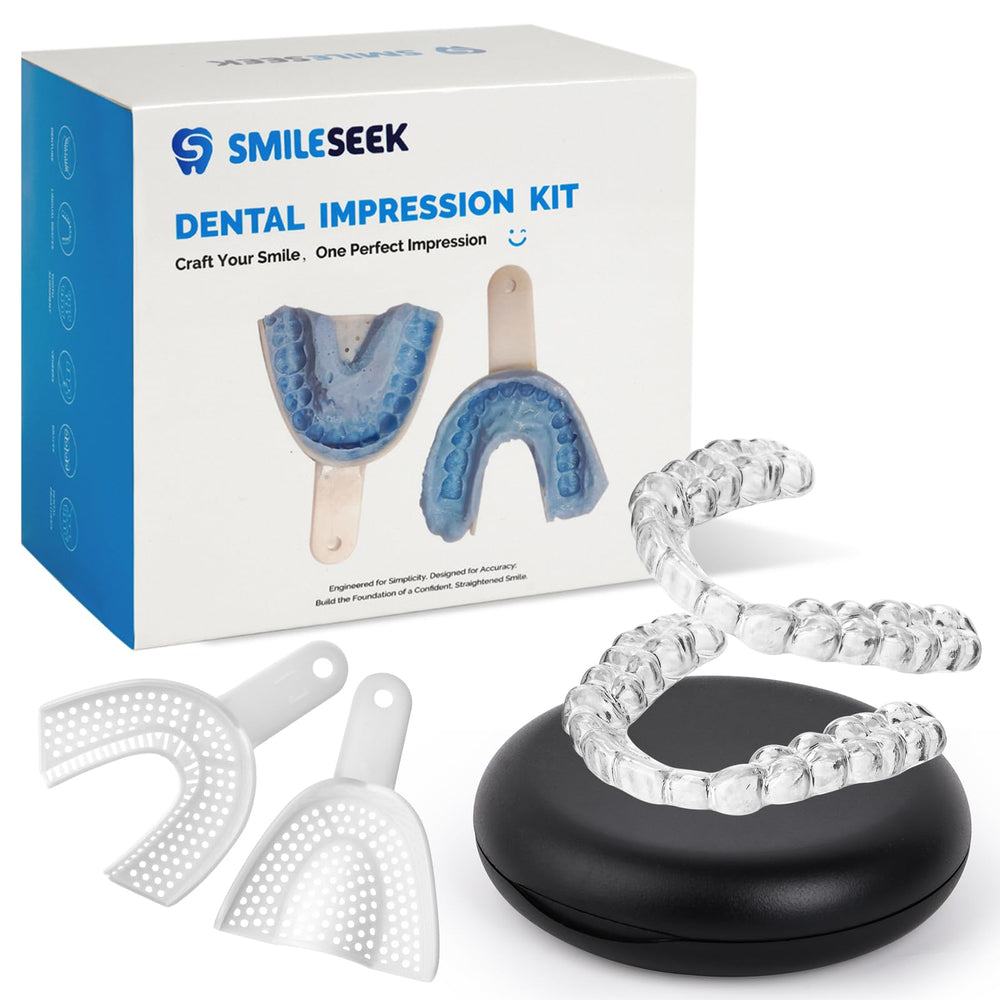 SMILESEEK clear night guard for teeth grinding – front view