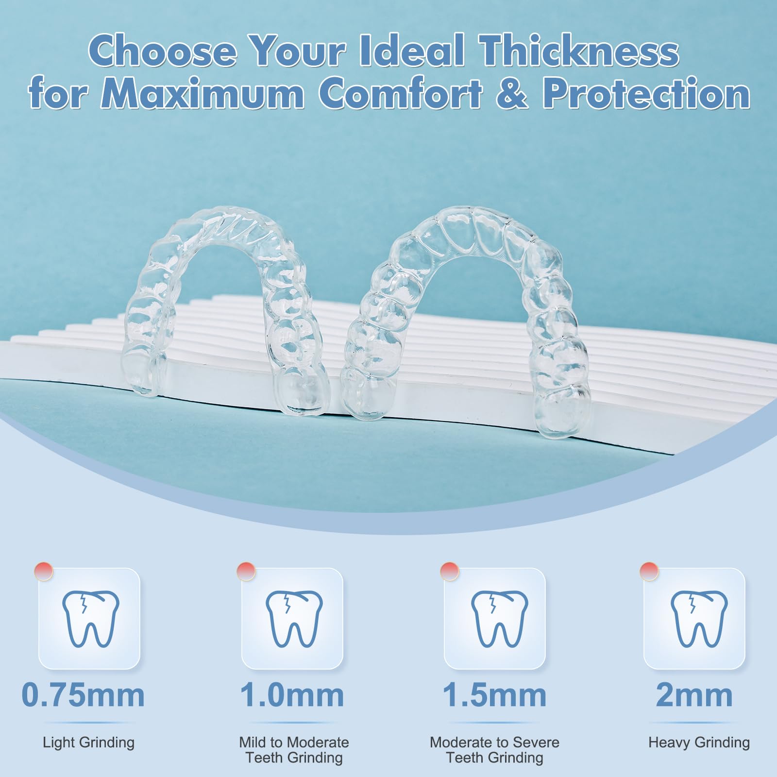Custom thickness options: 0.75mm, 1mm, 1.5mm, 2.0mm