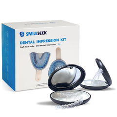 Two-set SMILESEEK clear retainers for upper and lower teeth