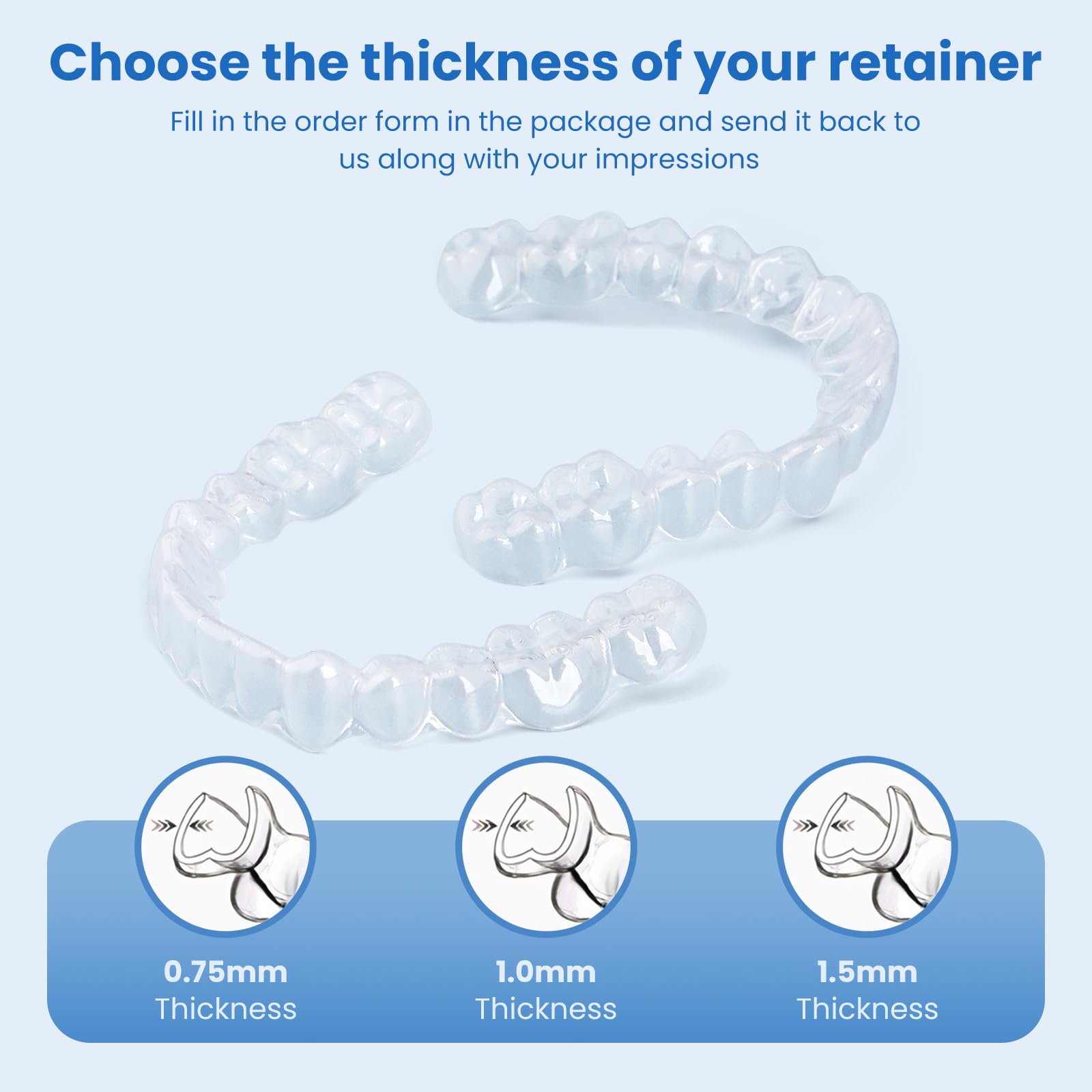 Custom mold data storage for easy replacement retainers