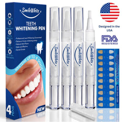 Before and after whitening results with SmileWhite