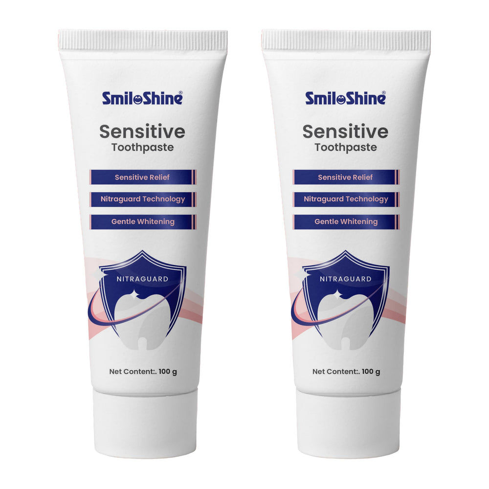 SmiloShine Pack of 2 Sensitivity Toothpaste bottle front view