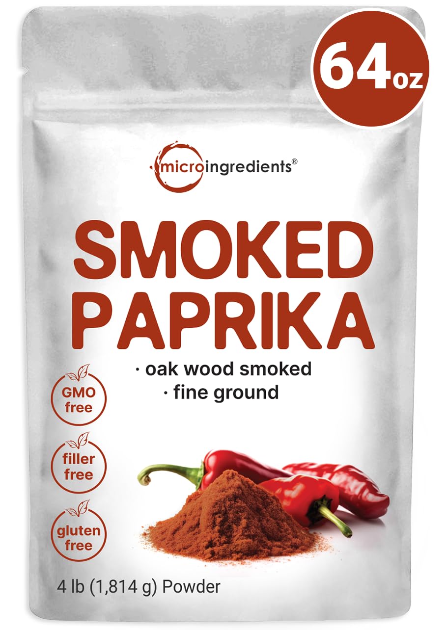 Bulk 4 lb smoked paprika powder in a resealable bag