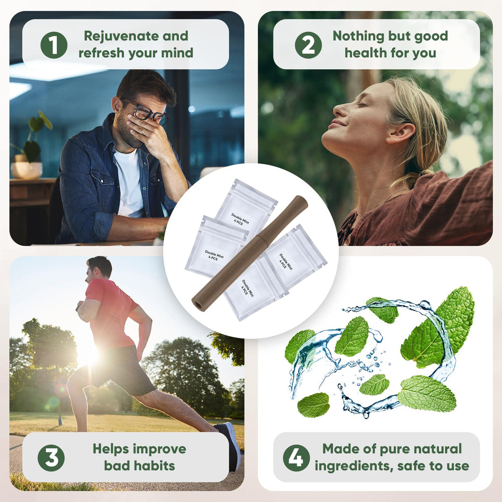 Four replaceable inner cores for smokeless inhaler