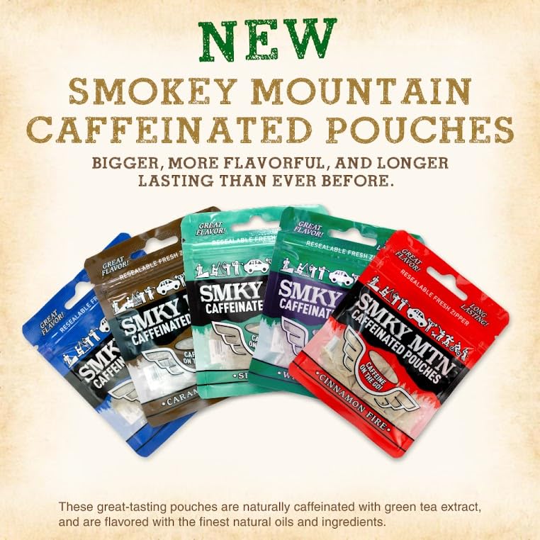 Smokey Mountain Caffeinated Pouches Cinnamon Fire flavor - natural ingredients