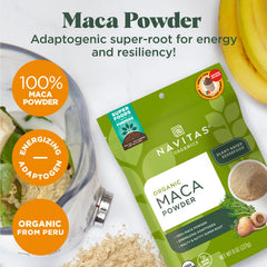 Smoothie with maca powder